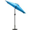 High quality Light weight aluminum pole 7.5' Patio Outdoor Umbrella with Push Button Tilt And Crank For Garden